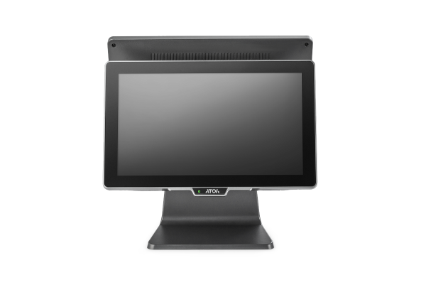 pos терминал-моноблок атол jazz 16 lite v2, ssd 128gb, 8gb, без msr, доп.монит 15,6", с ос (64501)